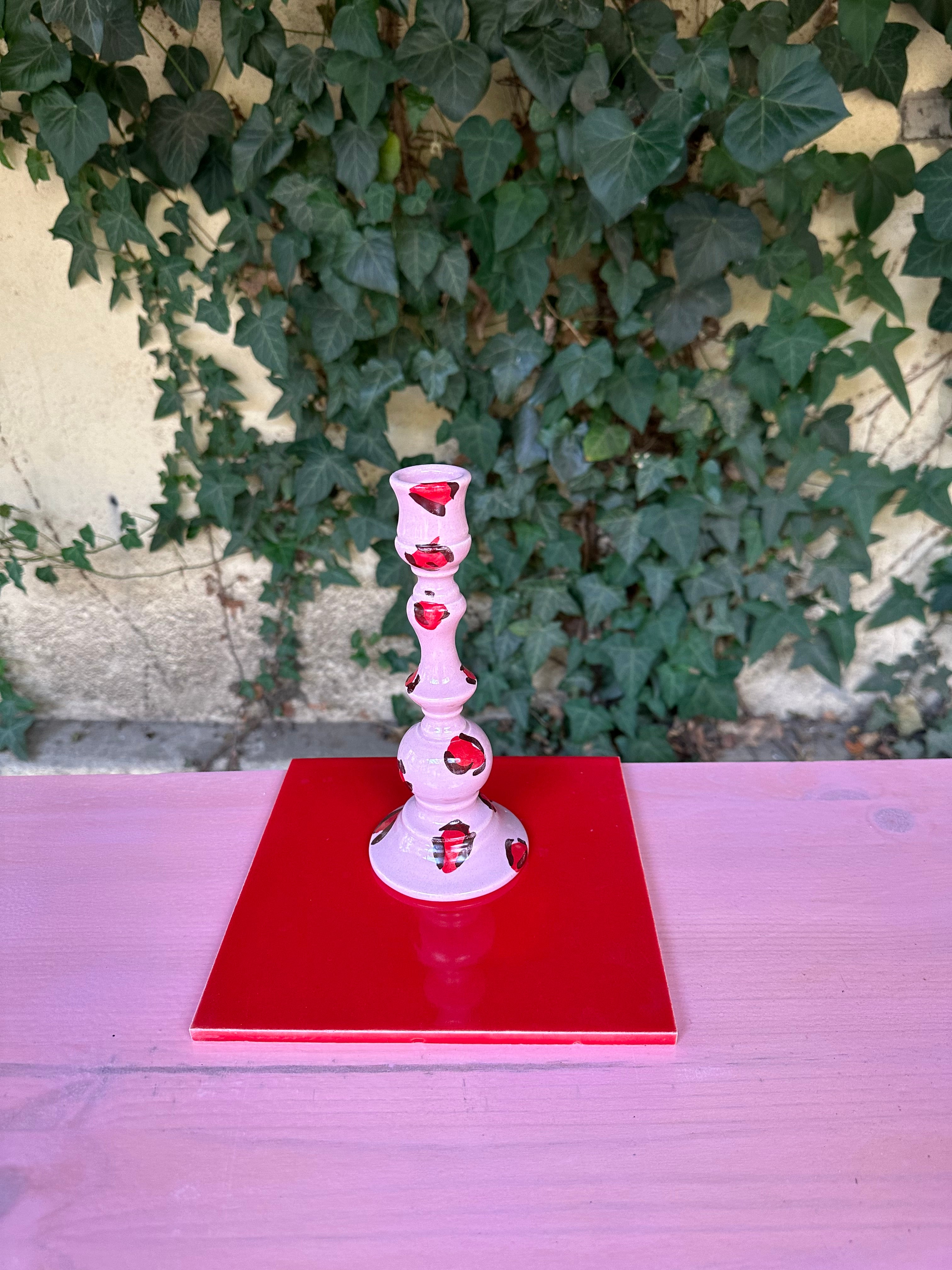 Candleholder PINK PANTHER